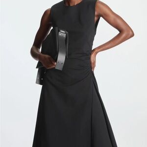 COS asymmetrical Black Sleeveless Dress